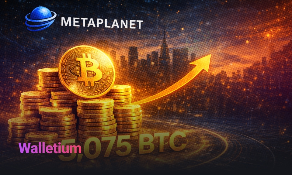 Metaplanet erwirbt 5.075 BTC, steigt auf Platz 3