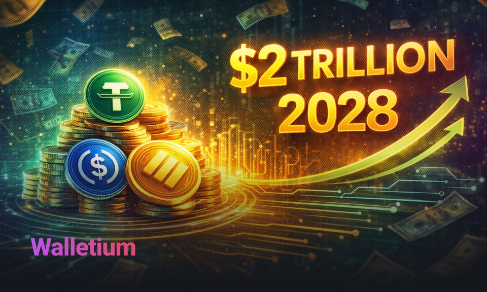 Rynek Stablecoinów osiągnie 2 biliony dolarów do 2028